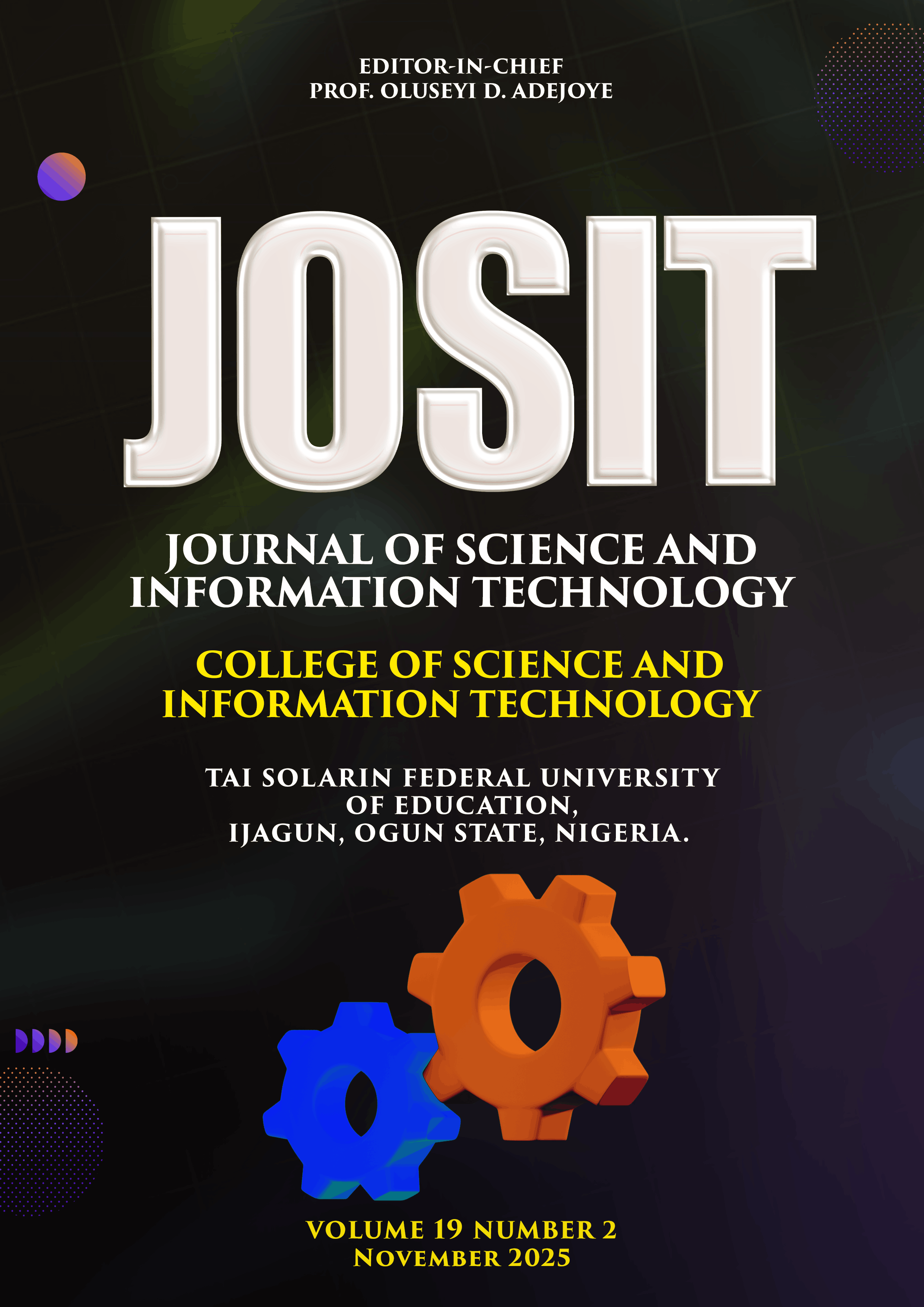 					View Vol. 19 No. 2 (2025): JOSIT
				