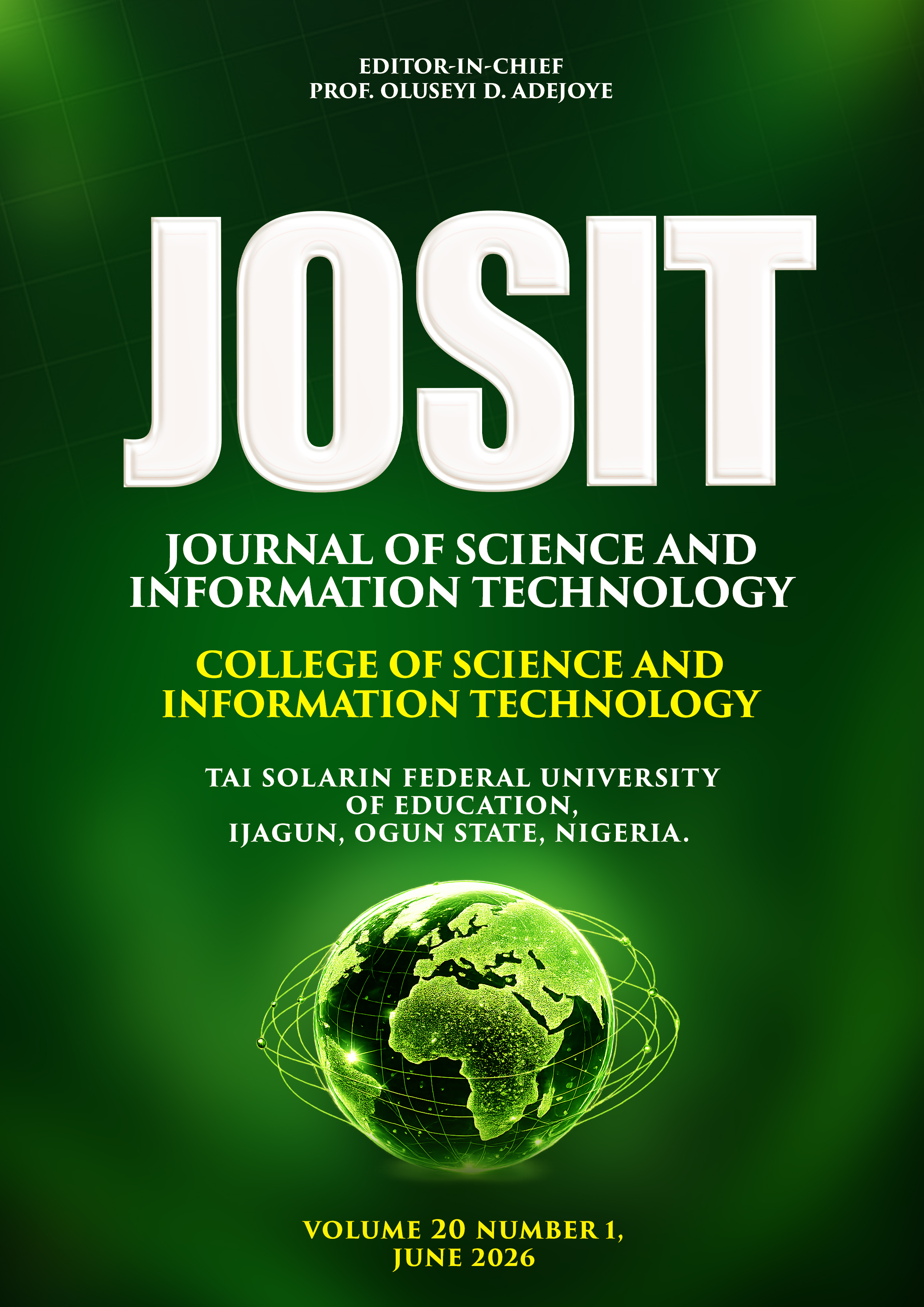 					View Vol. 20 No. 1 (2026): JOSIT
				