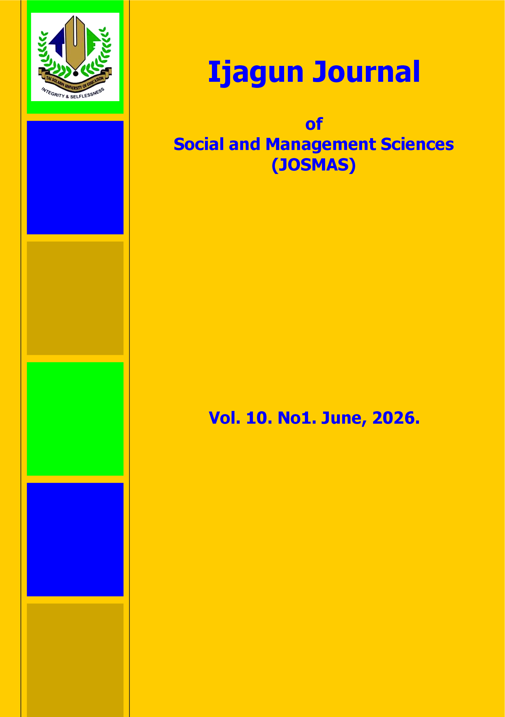 					View Vol. 10 No. 1 (2026): JOSMAS_2026_VOL10_NO1
				